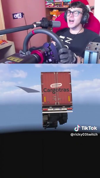 UN BUG INCREDIBILE SU EURO TRUCK SIMULATOR 2 😂 #eurotruck #eurotrucksimulator2 #streaming #bug #ricky03
