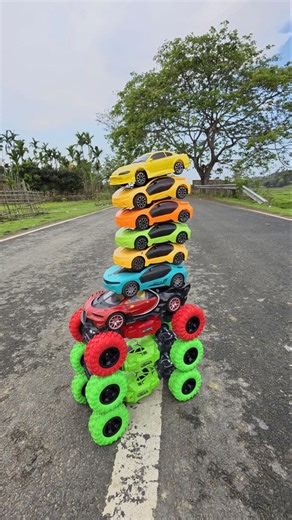 Tower Challenge 😲 Remote Control Ten ( 10 ) Racing Car 😱