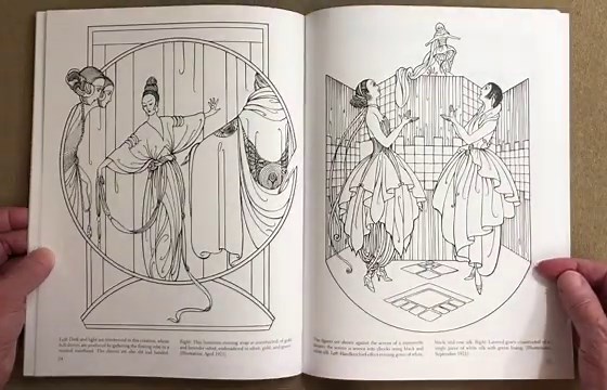 Erté Fashions - Dover flip through