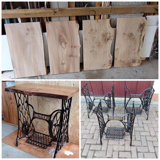 This winter's Singer sewing machine tables in progress | Made in Crail
