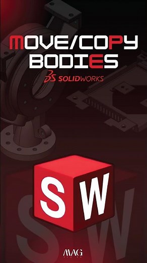 Move Copy Bodies in Solidworks ✨ #solidworks #solidworkstutorial #cad #cadsoftware #3ddesign #learn