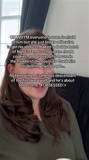A werewolf romance where the last descendant of the first werewolf is trying to keep his secret out on the bayou in a small town in east Texas when he encounters two men trying to feed a young woman to an alligator—and immediately realizes that she’s his fated mate Book is Shroud of Exile by Moira Kane Perfect for readers who like paranormal romance with autumn vibes, a MMC who is OBSESSED, and an FMC who bakes a double batch of cookies to say “Thanks for deleting two people for me” instead of r