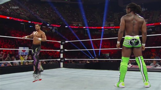 That time the crowd on the Raw after Wrestlemania 29 started singing along and dancing to Fandango's theme song 😂