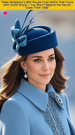 38K views · 2.1K reactions | Kate Middleton's $2K Purple Coat HACK That Turns ANY Outfit Royal – You Won't Believe the Secret Cape Trick! #KateMiddletonStyle #RoyalFashionHack #PurpleCoatSecret #CapeOutfitUpgrade | Natural Spray | Facebook