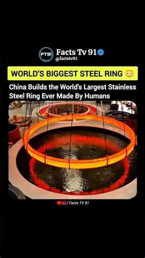 China Built the World’s Largest Steel Ring 😳⚙️