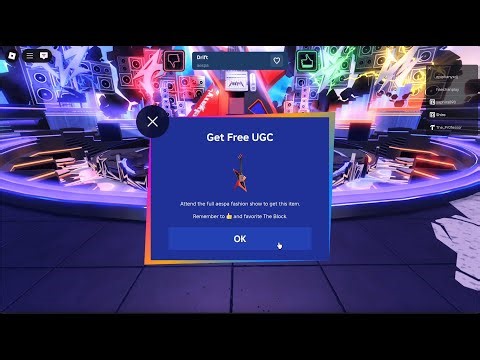 FREE UGC: How to get the aespa Rich Man Guitar in The Block