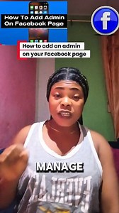 How to add an admin to your Facebook page #facebooktips #facebooktutorial #virialreels | Mavis corner