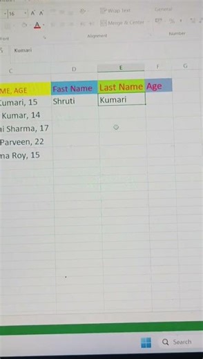 How to use flash fill. 😃 #easy