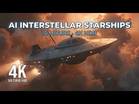 Experience 10 Hours of Incredible AI Starships: A 4K HDR Adventure!