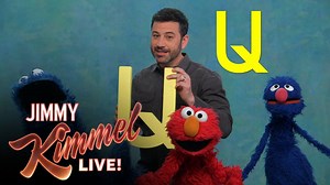 Jimmy discovered a new letter and shared it with Cookie Monster, Elmo, Grover & Count von Count #SesameStreet | Jimmy Kimmel Live