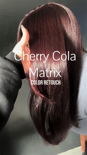 Color Retouch with Matrix: Bold Cherry Cola Finish