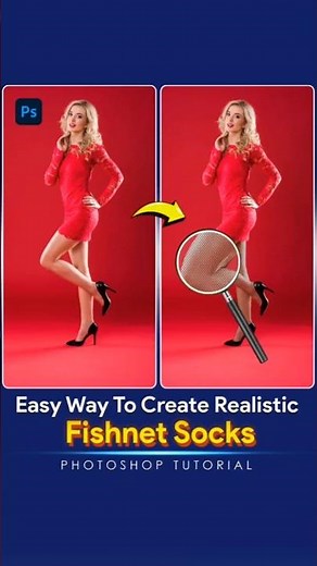 Fishnet Socks in Photoshop The 5-Minute Hack You Never Knew| Adobe Photoshop Tutorial 2024 #tutorial