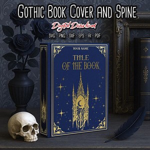 Gothic Book Cover SVG: Chapel Bookbinding Design (digital Files) - Etsy