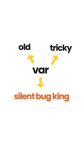 STOP Using VAR! The TRICKY Difference Between let, const, and var in JavaScript 💥 #webdevelopment