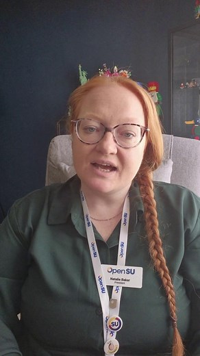 Hands up if you've recently started your studies with us? Let us know which degree you're studying below 💬 Natalie, President of Open SU, is here to share how you can get involved in Open SU and the types of support available to you during your study journey. | The Open University