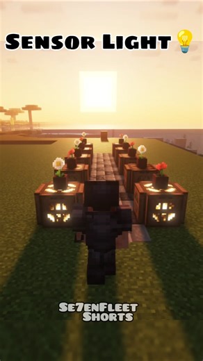 Sensor Light💡#minecraft #minecrafttutorial #shorts