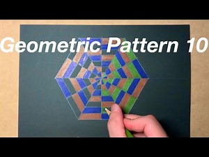 How to draw a geometric pattern / 幾何学模様の描き方