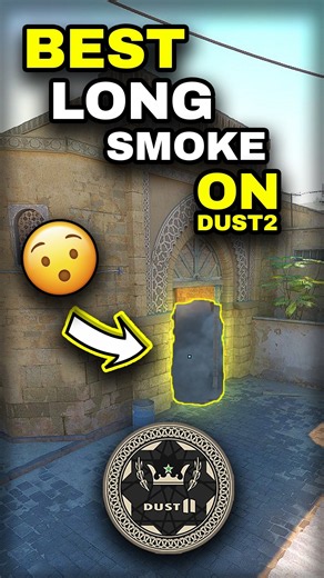 AMAZING Dust II Long Smoke! ☁️ #CS2