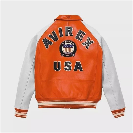 Avirex USA Lambskin Leather Bomber Jacket: American Flight Style - Etsy