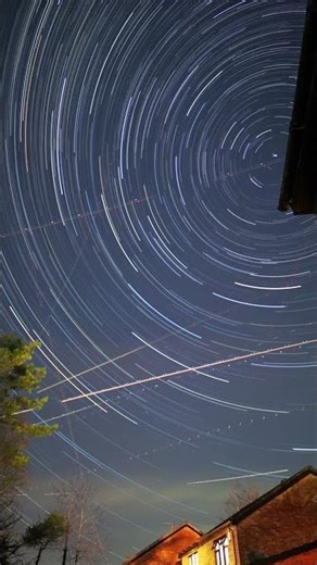 19-12-2025 StarTrail #shorts #star trails #nightsky #astrophotography #timelapse #stars #stargazing