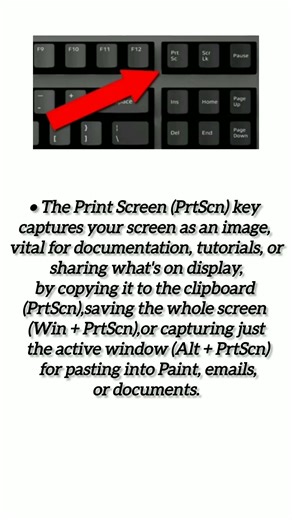 Use of Print screen key⌨️#computer #knowledge #keyboard #shorts