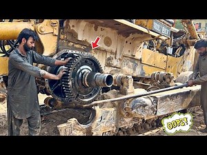 🔥 Incredible! Caterpillar Loader’s Broken Under-Wheel Gear Repaired Brilliantly by Expert Mechanics