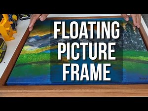 How to Make a Floating Picture Frame using scrap wood