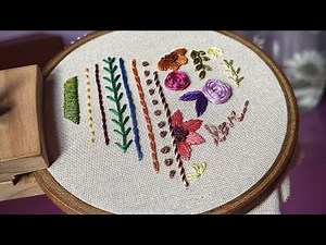 Hand embroidery for beginners || Basic Embroidery stitches for beginners || Let's Explore