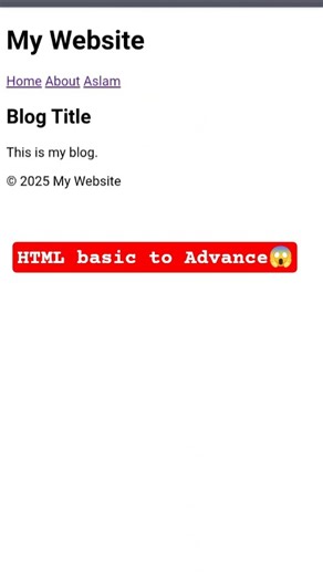 html basic to advance 😱 #coding #html #askmonitor #shorts