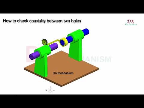 How to measure coaxiality between two holes