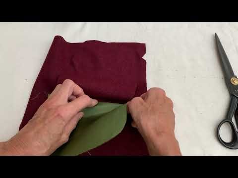 How to sew a slanted welt pocket
