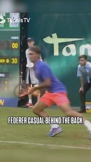 1.1K views · 487 reactions | Only Roger Federer can make this behind the back shot seem like any other day from 2015 Halle 辰 (via @tennistv | @atptour) | Baseline Highlights | Facebook
