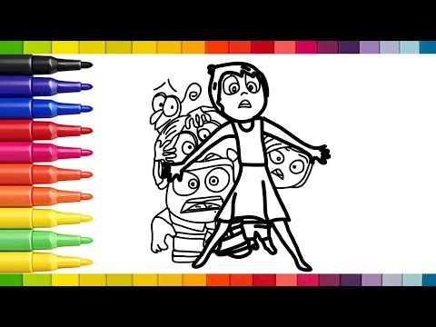 Draw and Colour INSIDE OUT 2 For Kids | Easy Step by Step Art Tutorial 💠✨