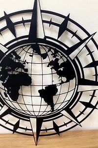 Metal Compass Rose Wall Art: Modern Home Decor - Etsy UK