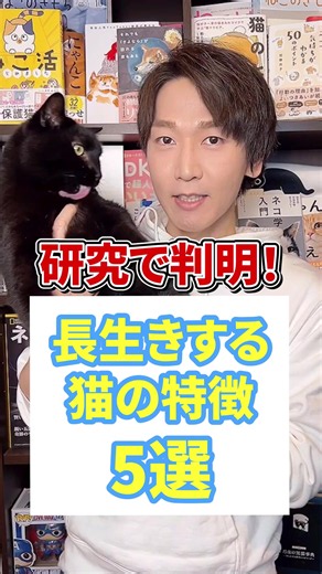 研究で判明！長生きする猫の特徴5選#猫 #猫好きさんと繋がりたい #ねこ