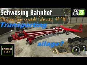 Setting up a belt system, and losing silage? | Farming Simulator 25 | Schwesing Bahnhof | ep18