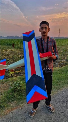 Home made Remote control plane.Rc plane flying.diy rc plane.#homemade #rcplane#diy#shorts#shortvideo