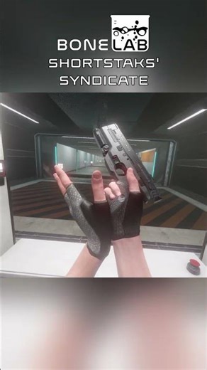 Bonelab Weapon Mod Showcase #shorts - Arasaka JKE-X2 Kenshin (ShortStaks' Syndicate)