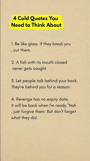 4 Cold Quotes That Will Change Your Mindset | Deep Quotes About Life