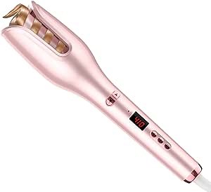 Amazon.com: Automatic Hair Curler, Auto Curling Iron Wand with 17 Temps, Dual Voltage Rotating Spin Hair Curler Ceramic : Beauty & Personal Care