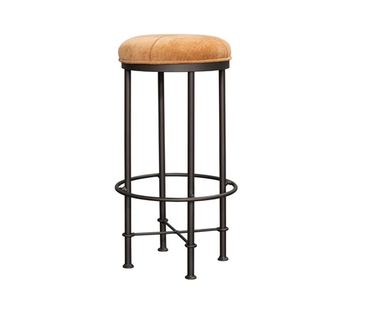 Fabric Counter Stool: Mid-century Industrial Bar Seating for Kitchen Island - Etsy