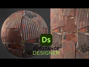 Stylized Metal Panels - Substance 3D Designer