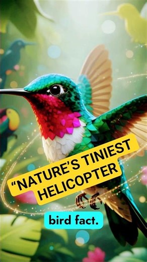 The hummingbird flaps 80 times per second and flies backward effortlessly. 🚀🐦