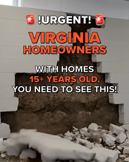 Are you a VIRGINIA Homeowner with a home over 15 years old? You could qualify! We're looking for 50 broken, cracked or sinking Foundations to repair with our new 2025 Foundation Repair Program This program helps homeowners repair and reinforce their foundation with 50% OFF the labor cost. Spots are going fast, act now before they’re gone! 👉Tap below to see if you qualify! | 58 Foundations & Waterproofing