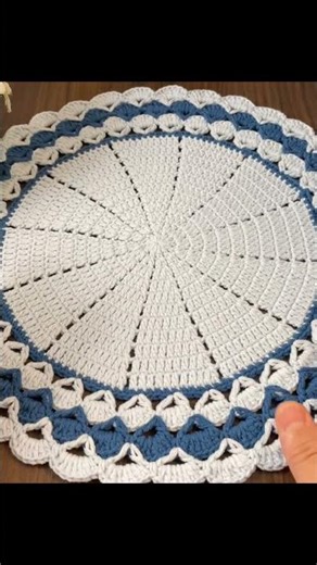 Crochet Round Placemat Pattern PDF, Large Table Mat Design for Farmhouse Kitchen Decor