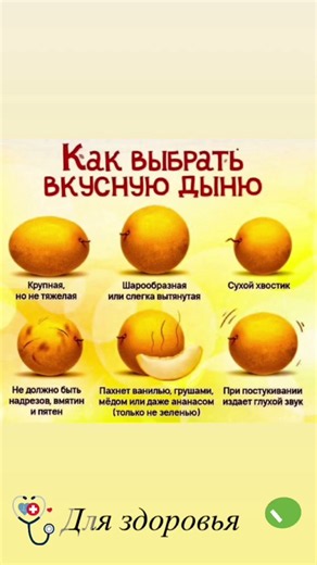 Как выбрать вкусную дыню! #подпишись #рецепты #советы #рецепт #здоровье #вкусно #кулинария #еда