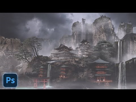 Matte Painting Photoshop || How to create matte painting in photoshop timelapse