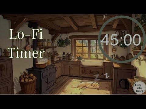 60 Minute Cozy Timer | Autumn Cottage Kitchen Ambience 🍲