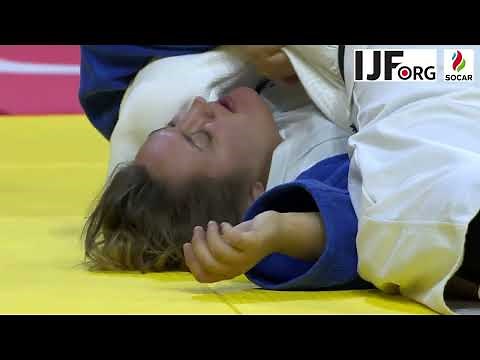 Dramatic Women's Judo Hold Pin Osaekomi