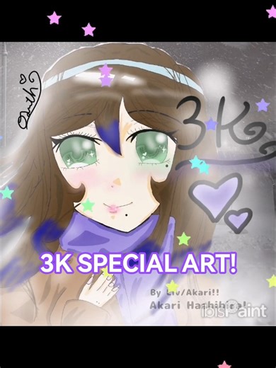 3K SPECIAL SPEED ART!•Akari Hashibira 💜🐰 #akarihashibira #art #fyp #viral #demonslayer #shorts #hi 🎐